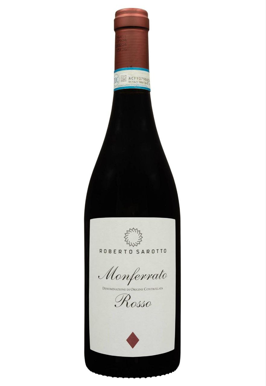 Вино Monferrato Rosso 2021 DDOC Roberto Sarotto сухе чер 0,75 Італія 14,5%